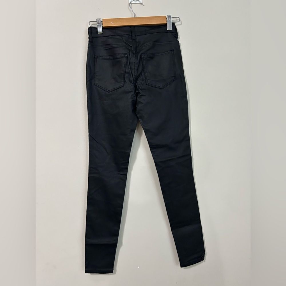 Harper (Francesca's) Coated Black Skinny Jeans - Picture 5 of 9